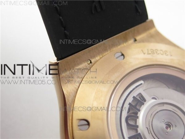 Classic Fusion 45mm RG WWF 1:1 Best Edition Black Dial on Black Gummy Strap A2892 - Image 20