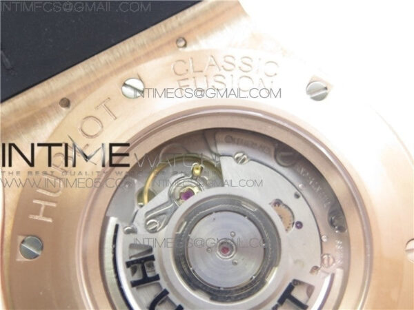 Classic Fusion 45mm RG WWF 1:1 Best Edition Black Dial on Black Gummy Strap A2892 - Image 22