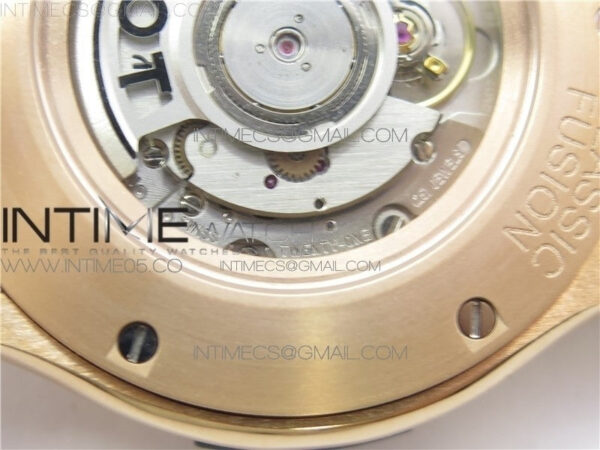 Classic Fusion 45mm RG WWF 1:1 Best Edition Black Dial on Black Gummy Strap A2892 - Image 23