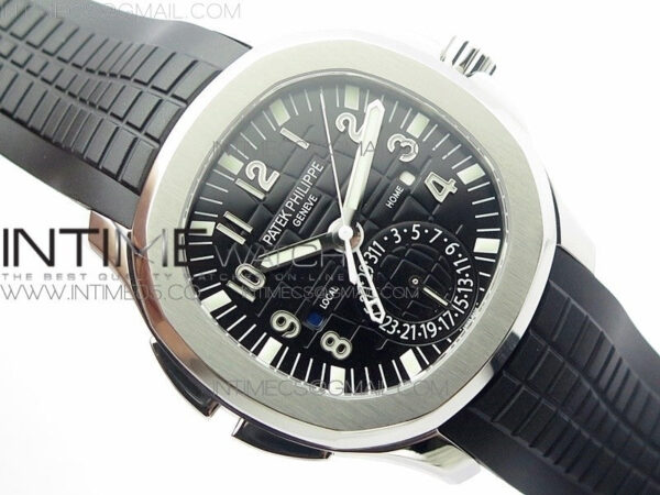 Aquanaut 5164A SS GRF Best Edition Black Dial on Black Rubber Strap A324 V2 - Image 2