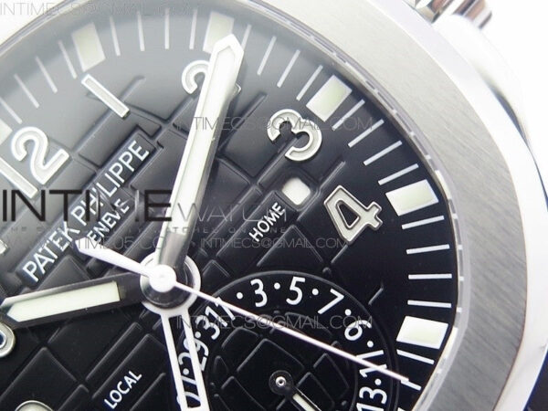 Aquanaut 5164A SS GRF Best Edition Black Dial on Black Rubber Strap A324 V2 - Image 5