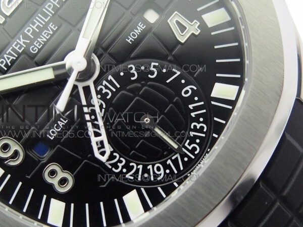 Aquanaut 5164A SS GRF Best Edition Black Dial on Black Rubber Strap A324 V2 - Image 6