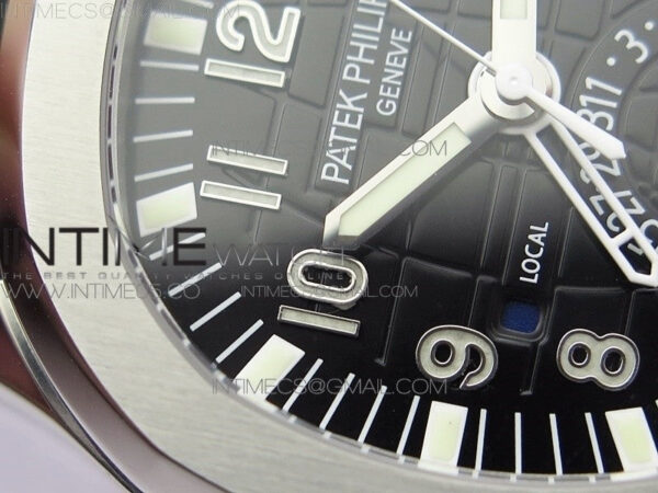 Aquanaut 5164A SS GRF Best Edition Black Dial on Black Rubber Strap A324 V2 - Image 8