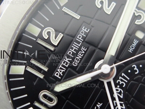 Aquanaut 5164A SS GRF Best Edition Black Dial on Black Rubber Strap A324 V2 - Image 9