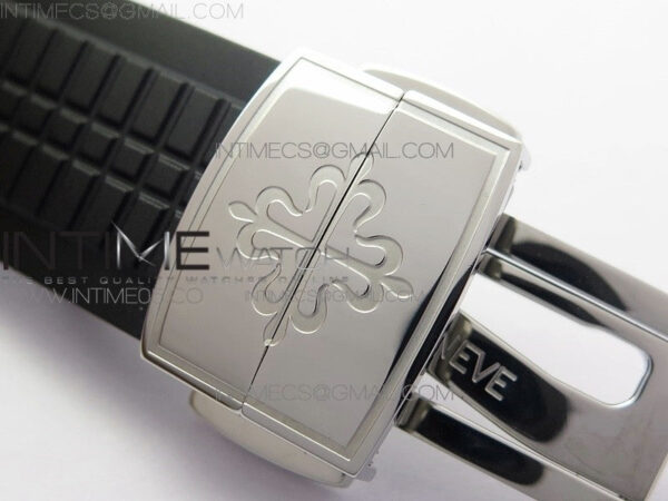 Aquanaut 5164A SS GRF Best Edition Black Dial on Black Rubber Strap A324 V2 - Image 20