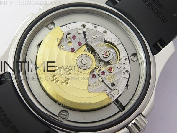 Aquanaut 5164A SS GRF Best Edition Black Dial on Black Rubber Strap A324 V2 - Image 28