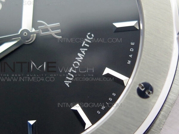 Classic Fusion 45mm Titanium WWF 1:1 V2 Best Edition Black Dial On Black Gummy Strap Asian HB1112 - Image 6