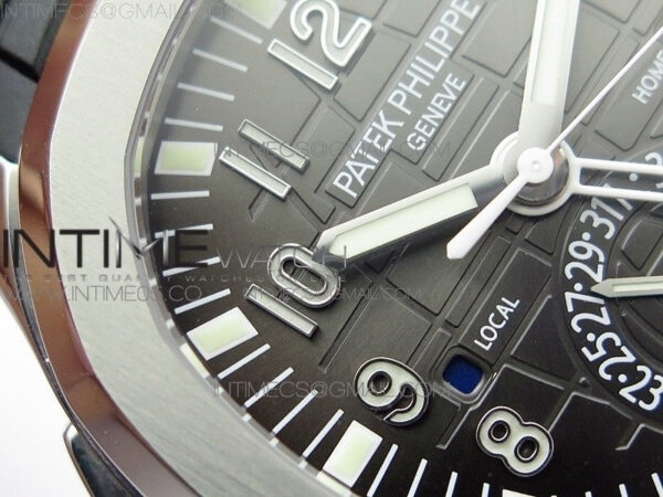 Aquanaut 5164A SS GRF Best Edition Brown Dial on Black Rubber Strap A324 V2 - Image 8