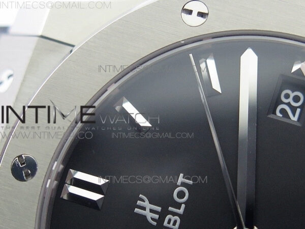 Classic Fusion 45mm Titanium WWF 1:1 V2 Best Edition Black Dial On Black Gummy Strap Asian HB1112 - Image 8