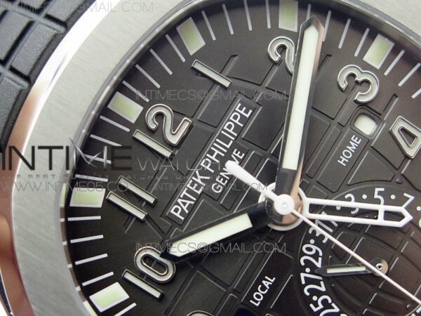 Aquanaut 5164A SS GRF Best Edition Brown Dial on Black Rubber Strap A324 V2 - Image 9