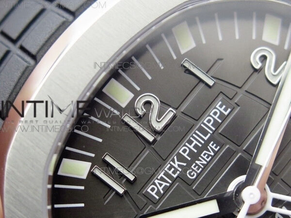 Aquanaut 5164A SS GRF Best Edition Brown Dial on Black Rubber Strap A324 V2 - Image 10