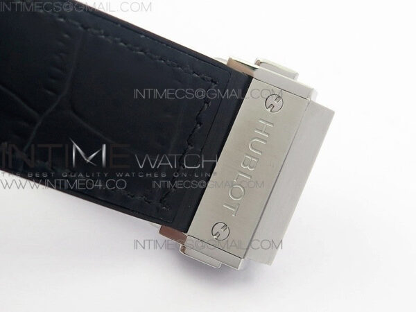 Classic Fusion 45mm Titanium WWF 1:1 V2 Best Edition Black Dial On Black Gummy Strap Asian HB1112 - Image 12