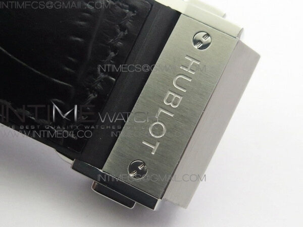 Classic Fusion 45mm Titanium WWF 1:1 V2 Best Edition Black Dial On Black Gummy Strap Asian HB1112 - Image 13
