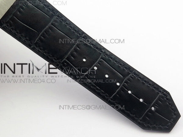 Classic Fusion 45mm Titanium WWF 1:1 V2 Best Edition Black Dial On Black Gummy Strap Asian HB1112 - Image 16