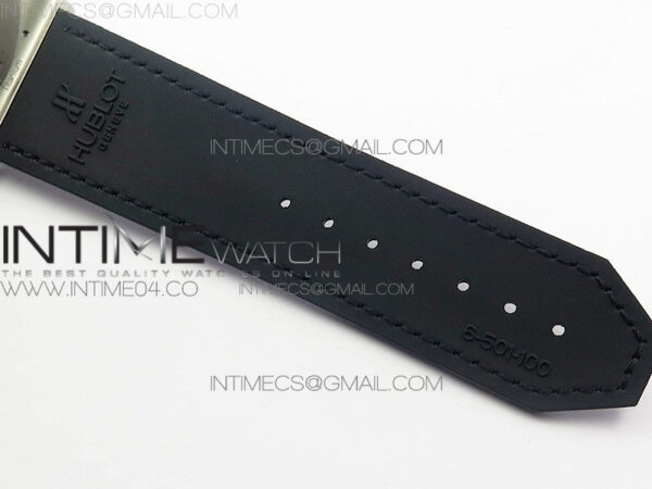 Classic Fusion 45mm Titanium WWF 1:1 V2 Best Edition Black Dial On Black Gummy Strap Asian HB1112 - Image 18