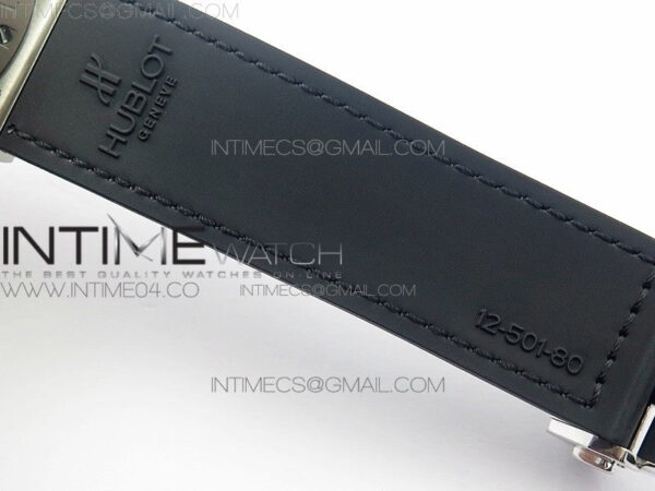 Classic Fusion 45mm Titanium WWF 1:1 V2 Best Edition Black Dial On Black Gummy Strap Asian HB1112 - Image 19