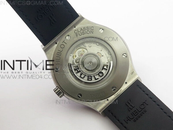 Classic Fusion 45mm Titanium WWF 1:1 V2 Best Edition Black Dial On Black Gummy Strap Asian HB1112 - Image 21