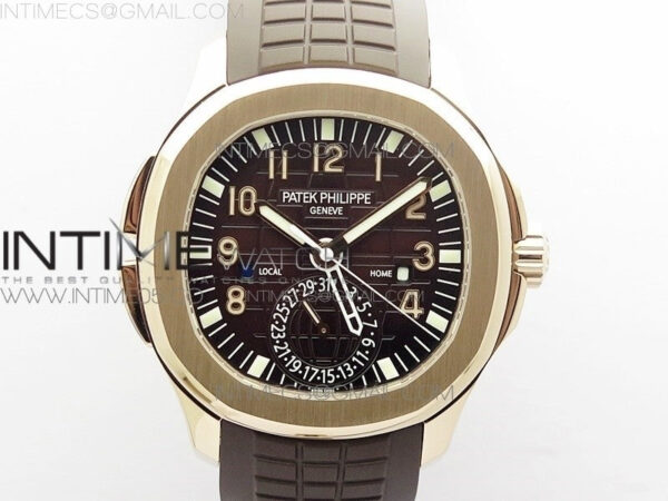 Aquanaut 5164R RG GRF Best Edition Brown Dial on Brown Rubber Strap A324 V2