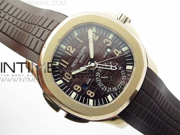 Aquanaut 5164R RG GRF Best Edition Brown Dial on Brown Rubber Strap A324 V2 - Image 2