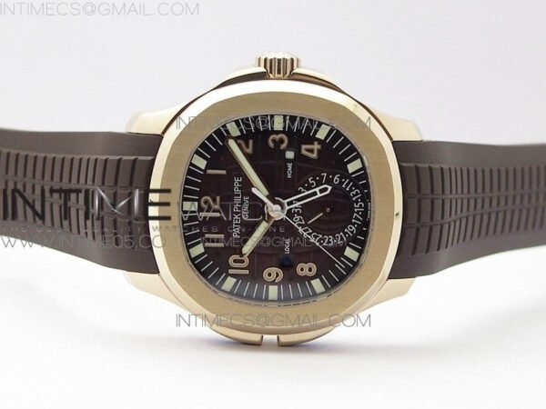 Aquanaut 5164R RG GRF Best Edition Brown Dial on Brown Rubber Strap A324 V2 - Image 3
