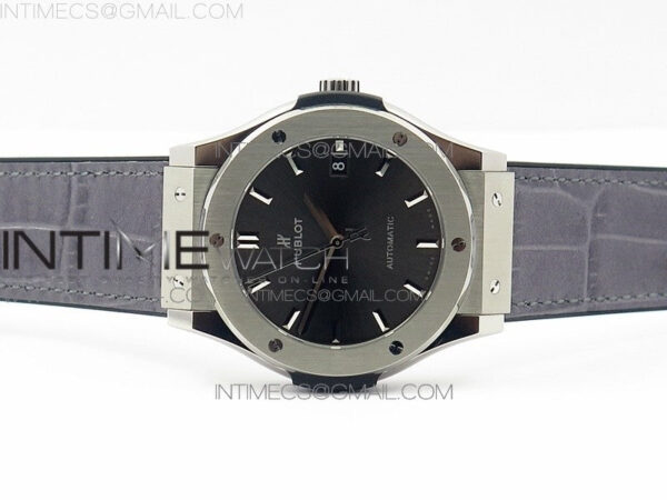Classic Fusion 45mm Titanium WWF 1:1 V2 Best Edition Gray Dial On Gray Gummy Strap Asian HB1112 - Image 3