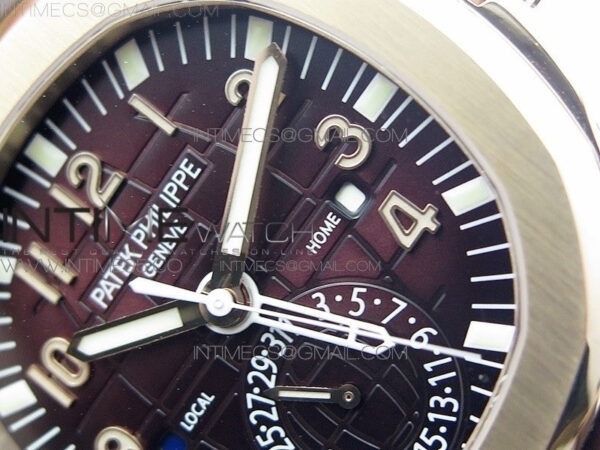 Aquanaut 5164R RG GRF Best Edition Brown Dial on Brown Rubber Strap A324 V2 - Image 5