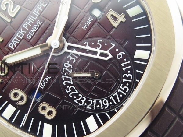Aquanaut 5164R RG GRF Best Edition Brown Dial on Brown Rubber Strap A324 V2 - Image 6