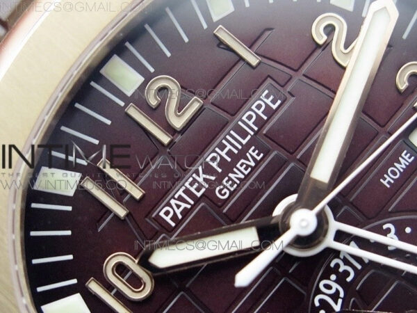 Aquanaut 5164R RG GRF Best Edition Brown Dial on Brown Rubber Strap A324 V2 - Image 8