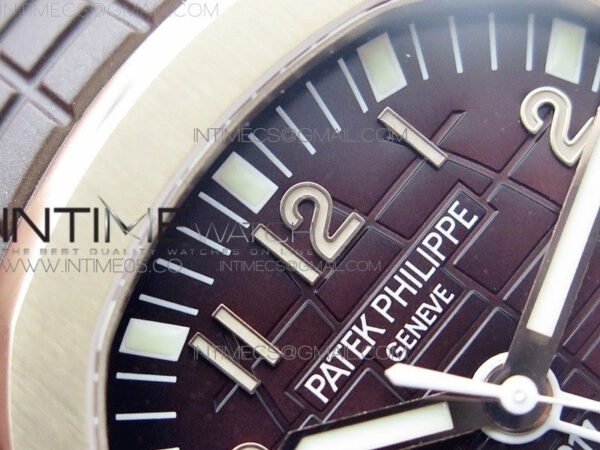Aquanaut 5164R RG GRF Best Edition Brown Dial on Brown Rubber Strap A324 V2 - Image 9