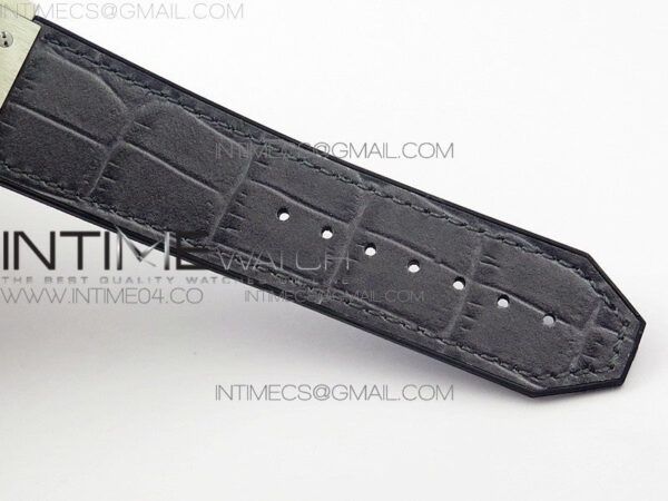 Classic Fusion 45mm Titanium WWF 1:1 V2 Best Edition Gray Dial On Gray Gummy Strap Asian HB1112 - Image 12