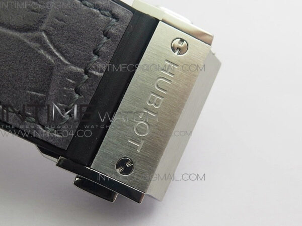 Classic Fusion 45mm Titanium WWF 1:1 V2 Best Edition Gray Dial On Gray Gummy Strap Asian HB1112 - Image 14