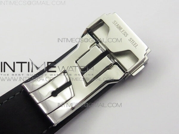 Classic Fusion 45mm Titanium WWF 1:1 V2 Best Edition Gray Dial On Gray Gummy Strap Asian HB1112 - Image 15