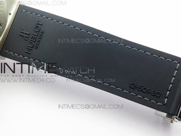 Classic Fusion 45mm Titanium WWF 1:1 V2 Best Edition Gray Dial On Gray Gummy Strap Asian HB1112 - Image 19