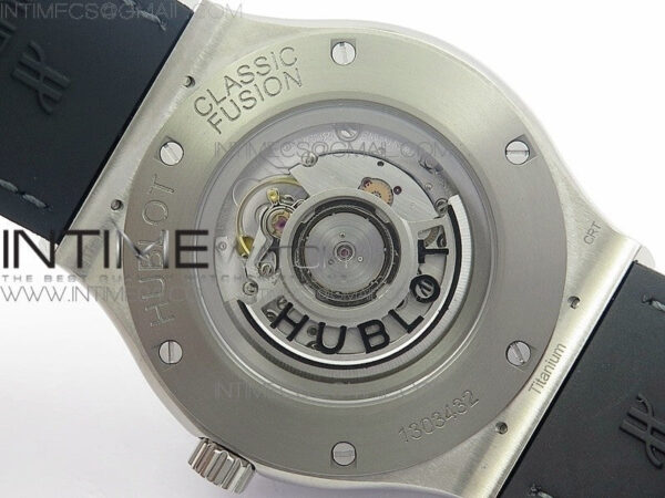 Classic Fusion 45mm Titanium WWF 1:1 V2 Best Edition Gray Dial On Gray Gummy Strap Asian HB1112 - Image 21