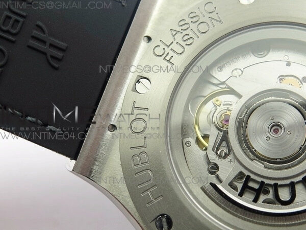 Classic Fusion 45mm Titanium WWF 1:1 V2 Best Edition Gray Dial On Gray Gummy Strap Asian HB1112 - Image 22
