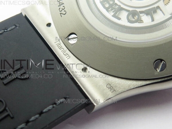 Classic Fusion 45mm Titanium WWF 1:1 V2 Best Edition Gray Dial On Gray Gummy Strap Asian HB1112 - Image 23