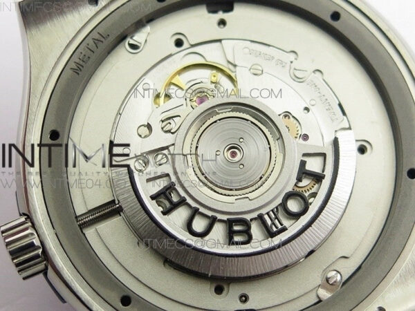 Classic Fusion 45mm Titanium WWF 1:1 V2 Best Edition Gray Dial On Gray Gummy Strap Asian HB1112 - Image 24