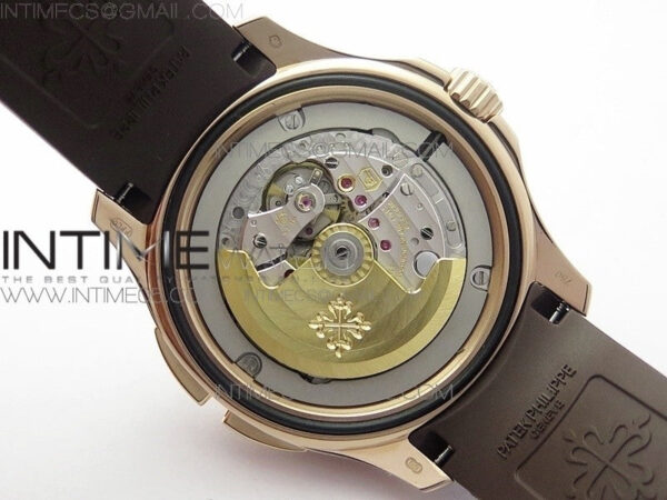 Aquanaut 5164R RG GRF Best Edition Brown Dial on Brown Rubber Strap A324 V2 - Image 28