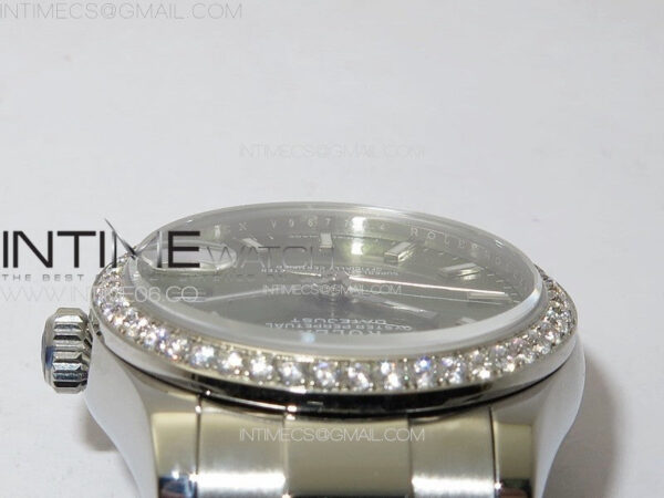 DateJust 31mm 72610 SS Crystals Bezel APSF Best Edition Green Dial Sticks Markers on Oyster Bracelet A2824 - Image 10