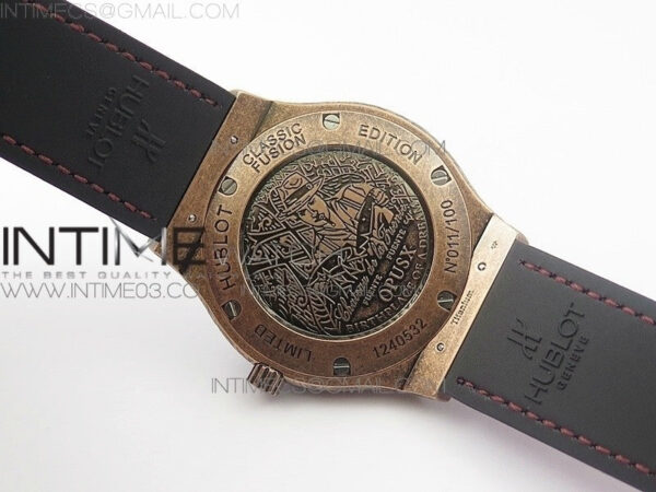 Classic Fusion 45mm RG Engravings Case SRF Best Edition Red dial On Red Gummy Strap A2892(Free box) - Image 21