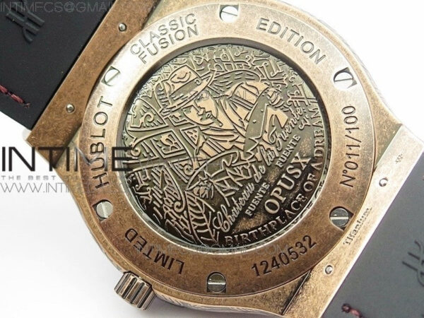 Classic Fusion 45mm RG Engravings Case SRF Best Edition Red dial On Red Gummy Strap A2892(Free box) - Image 22