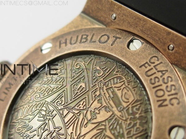 Classic Fusion 45mm RG Engravings Case SRF Best Edition Red dial On Red Gummy Strap A2892(Free box) - Image 13