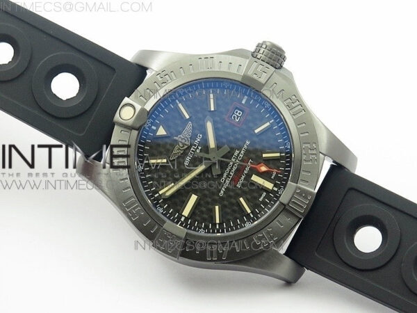 AVENGER BLACKBIRD V17311 Ti DLC 1:1 Best Edition Black CF Dial on Nylon Strap A2824 - Image 2