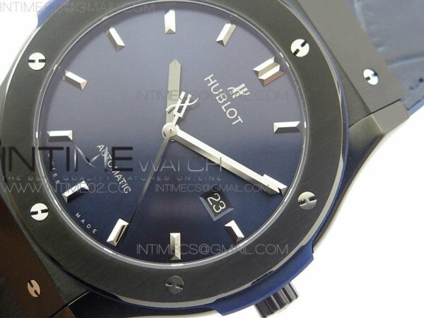 Classic Fusion 45mm DLC SRF Best Edition Blue dial On Blue Gummy Strap A2892 - Image 4