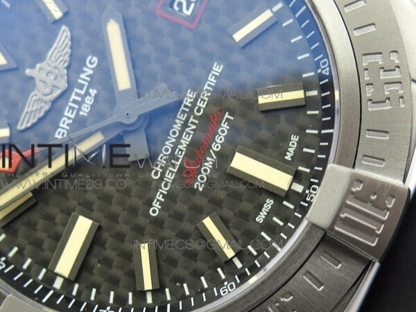 AVENGER BLACKBIRD V17311 Ti DLC 1:1 Best Edition Black CF Dial on Nylon Strap A2824 - Image 5