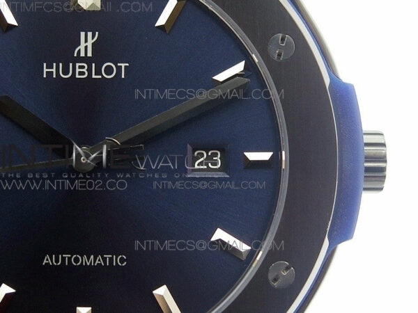 Classic Fusion 45mm DLC SRF Best Edition Blue dial On Blue Gummy Strap A2892 - Image 5
