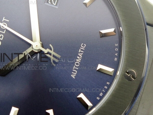 Classic Fusion 45mm DLC SRF Best Edition Blue dial On Blue Gummy Strap A2892 - Image 6