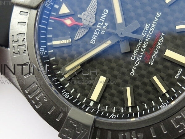 AVENGER BLACKBIRD V17311 Ti DLC 1:1 Best Edition Black CF Dial on Nylon Strap A2824 - Image 6