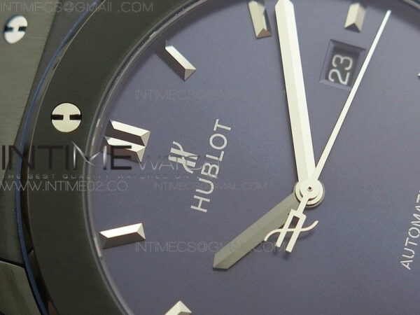 Classic Fusion 45mm DLC SRF Best Edition Blue dial On Blue Gummy Strap A2892 - Image 7
