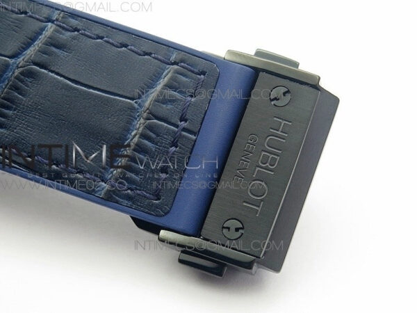 Classic Fusion 45mm DLC SRF Best Edition Blue dial On Blue Gummy Strap A2892 - Image 10